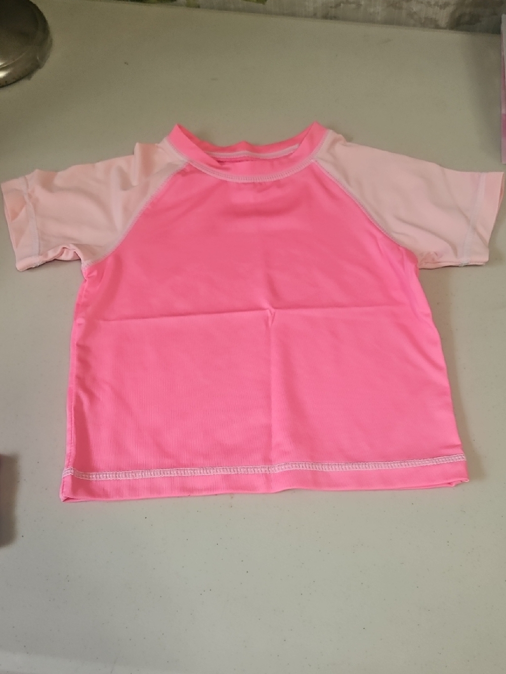 Swim Top Infants Hot Pink By OP 6/9 Mo Like New